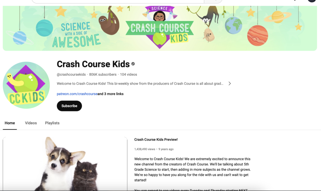 Crash Course Kids  