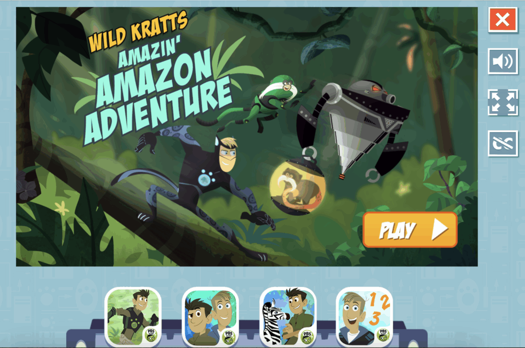 Amazin’ Amazon Adventure on PBSkids.org
