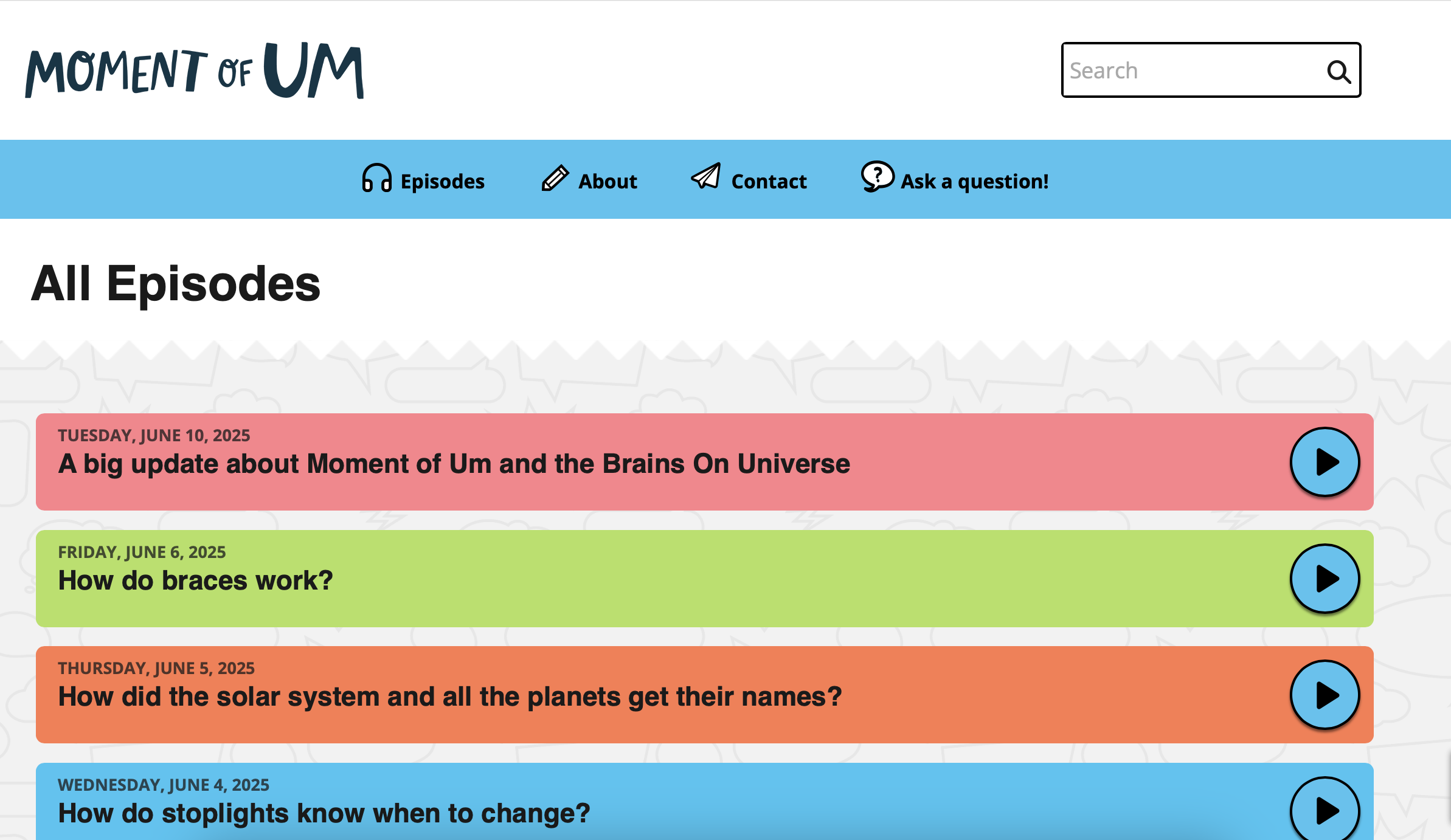 Moment of Um Podcast on Momentofum.org