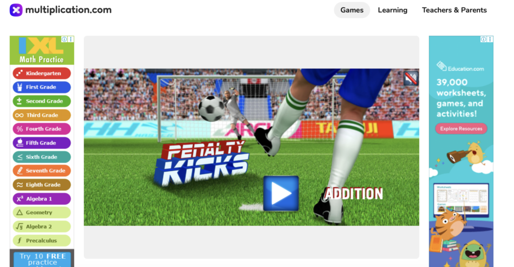 Penalty Kicks Addition